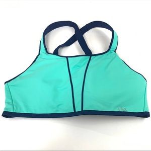 VSX Victorias Secret 34B Sports Bra Light Dark Blue Underwire
